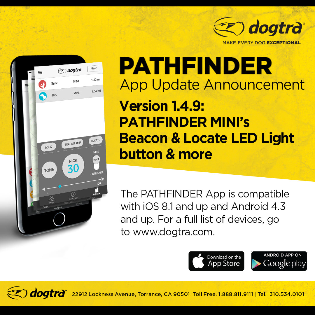 PATHFINDER APP UPDATE - VERSION 1.4.9