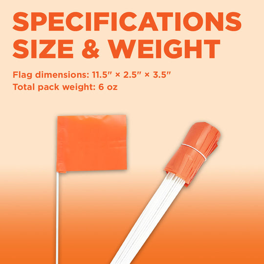 ORANGE TRAINING FLAGS