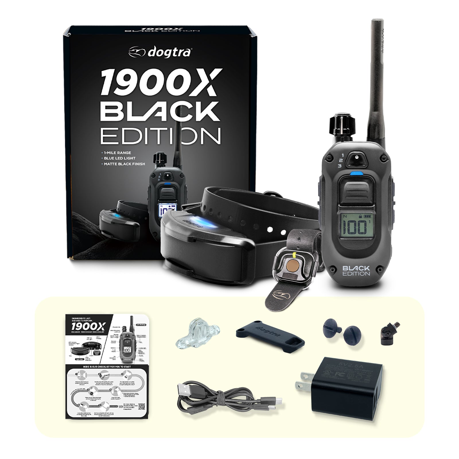 1900X BLACK EDITION 1-DOG UNIT – Dogtra.com