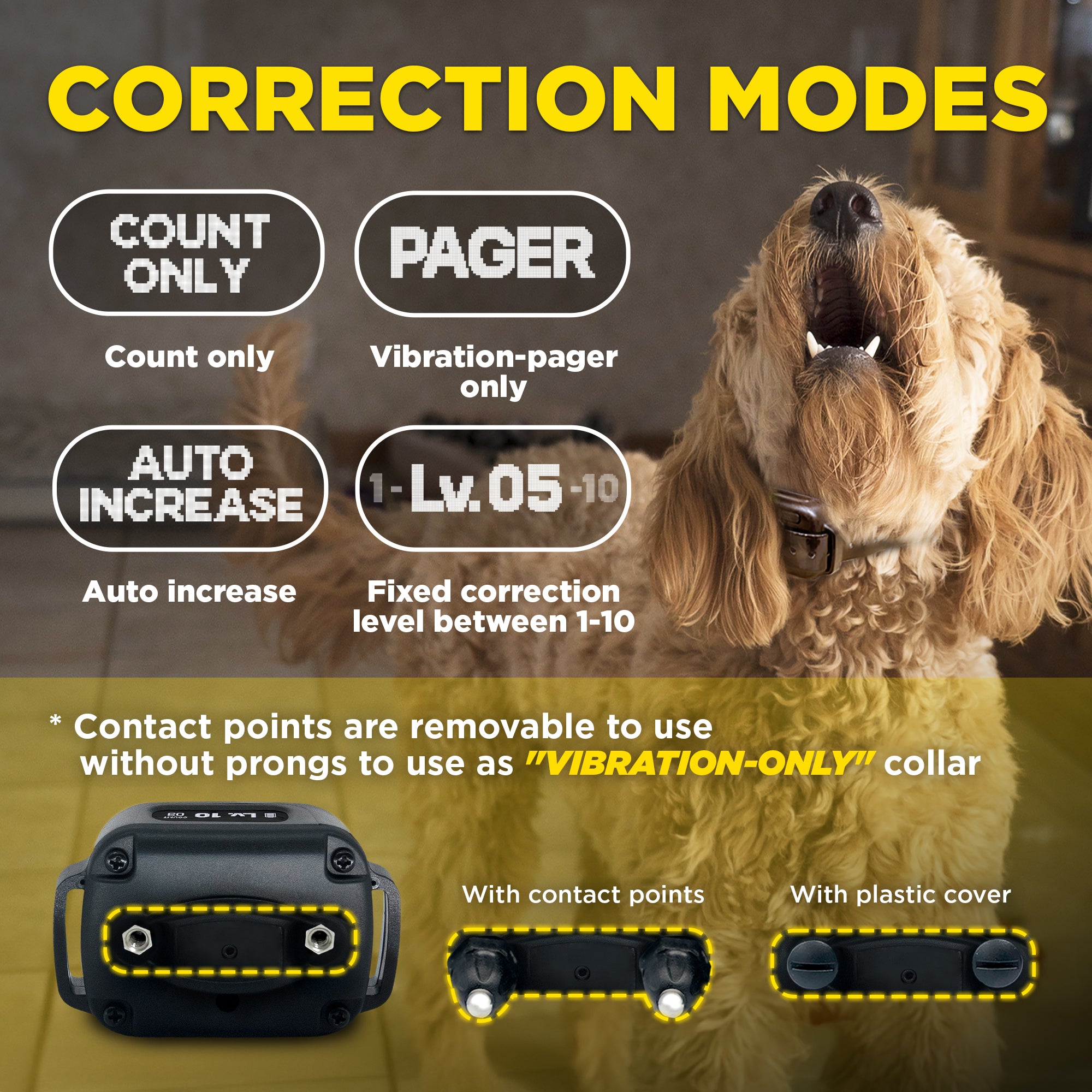 Pedy Smart No Bark online Dog Collar With 4 Harmless Training Modes USB Rechargeable