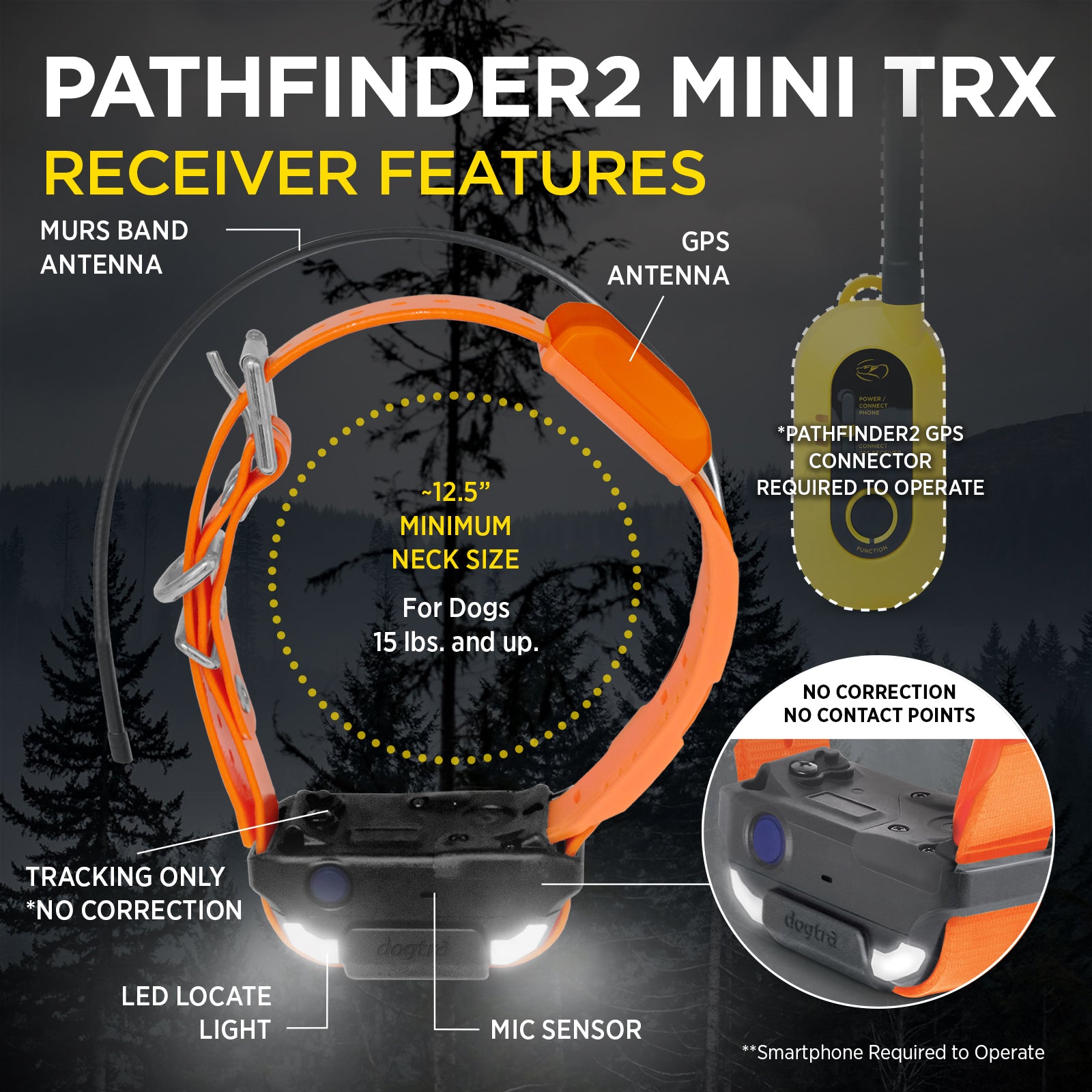 PATHFINDER2 MINI TRX ADDITIONAL RECEIVER - ORANGE – Dogtra.com