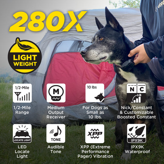 280X 1-DOG UNIT + FREE DOGTRA TREAT BAG