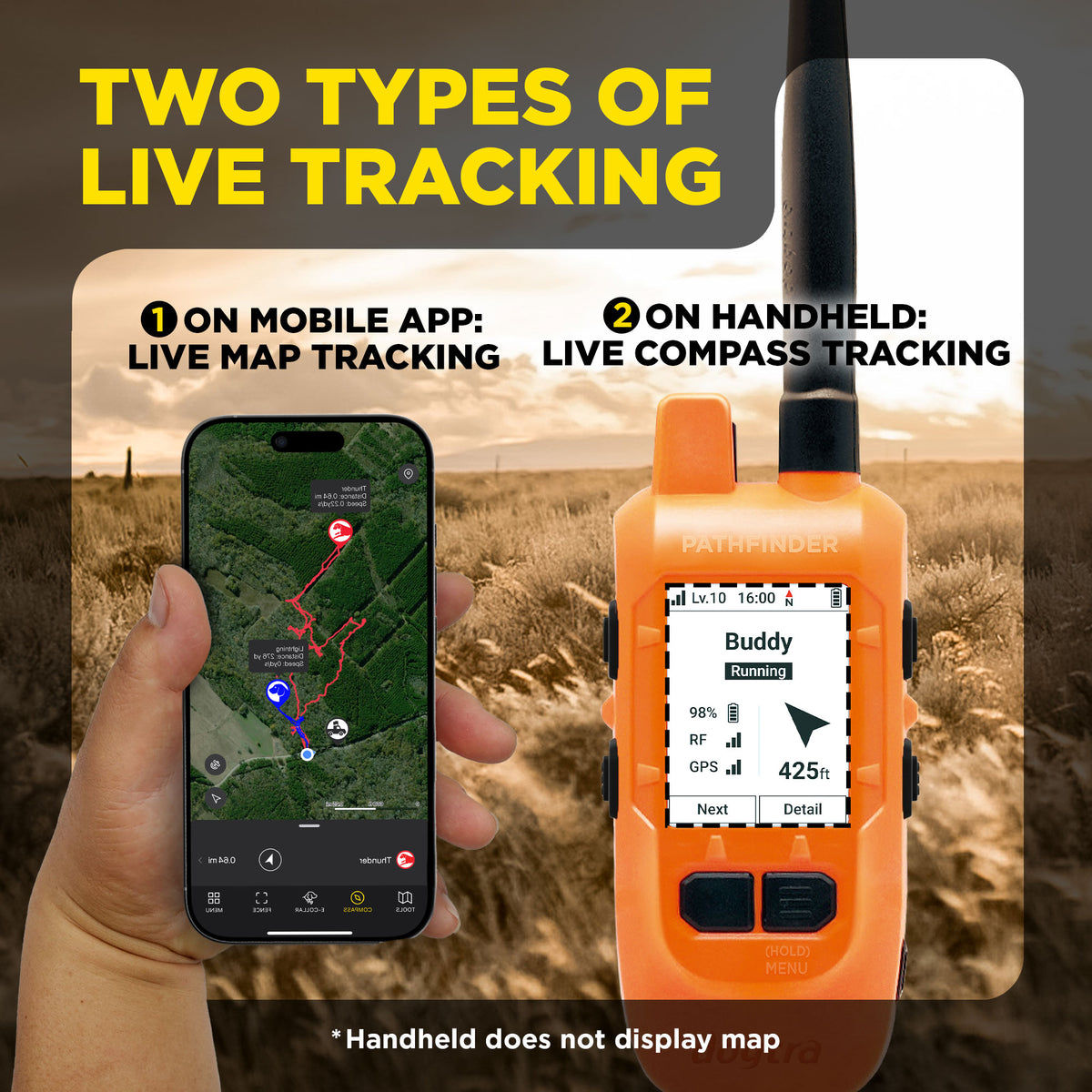 DOGTRA PATHFINDER2 MINI COMPASS - GPS Dog Tracking & Training System ...